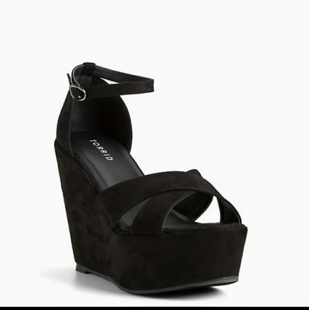 Torrid faux dude platform wedges